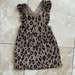 Carter's Tan and Black Animal Print Dress